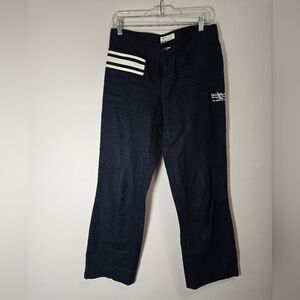 Helly Hansen cotton black with white stripes pant color black size 30